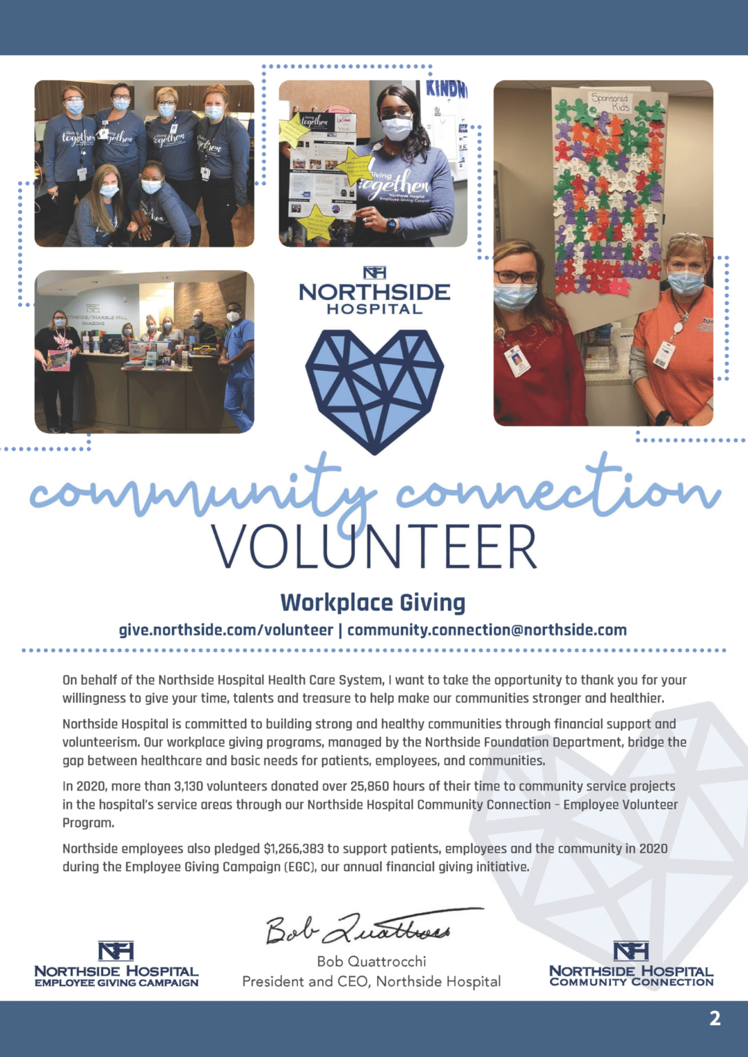 Volunteer Appreciation Newsletter 2021 The Northside Hospital Foundation