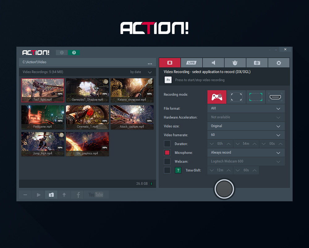 Action! The most advanced screen recorder and gameplay recording Action! The most advanced screen recorder and gameplay recording