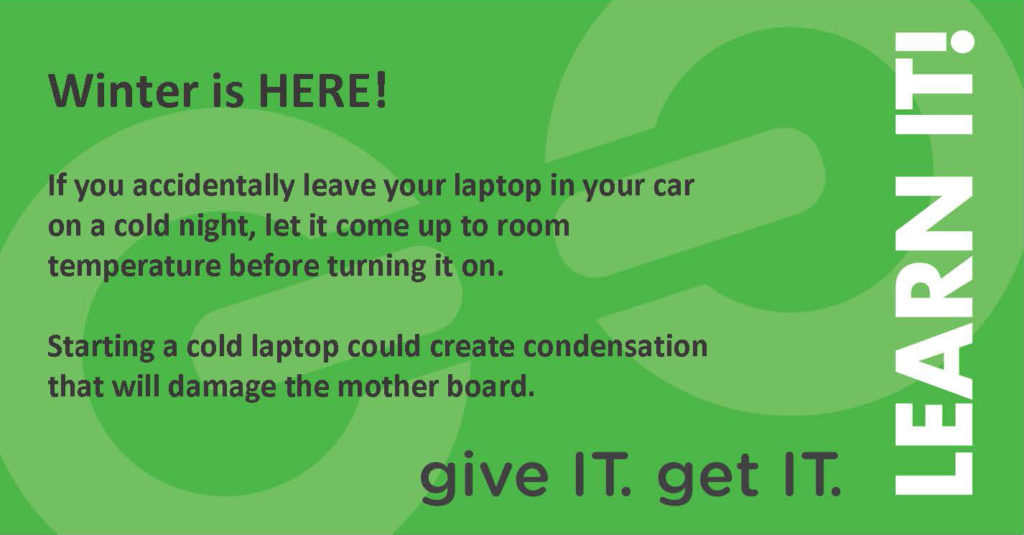 Laptops in Cold Weather Protect Your Tech