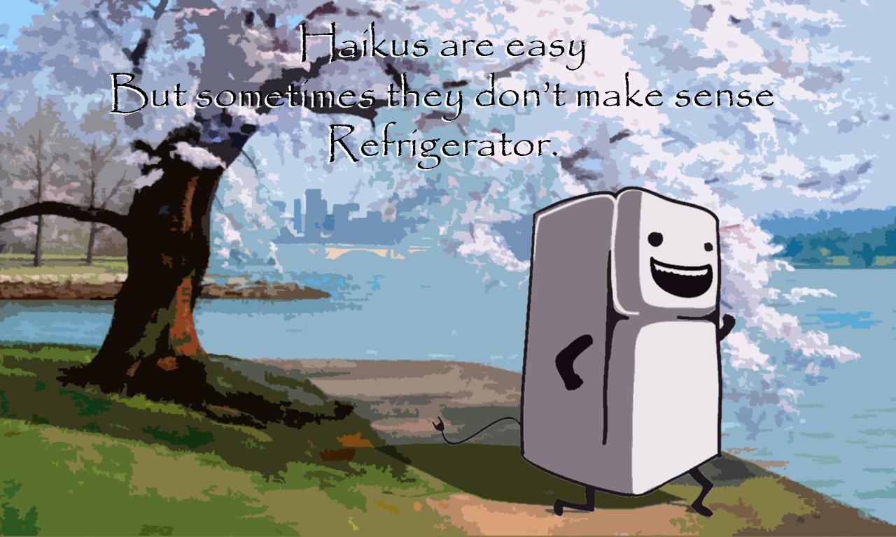 Haikus are Easy... But Sometimes They Don't Make Sense Refrigerator