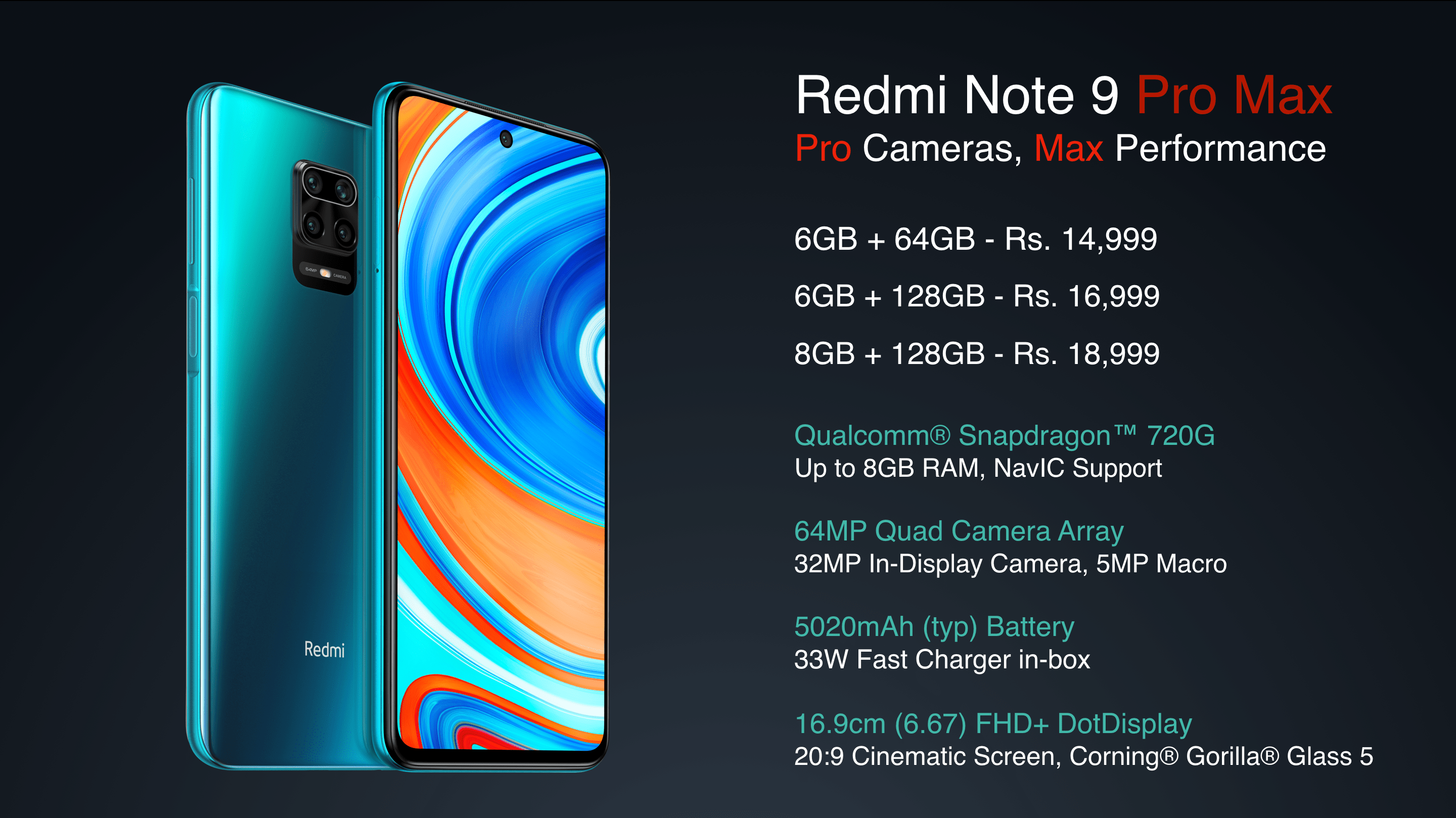 Xiaomi Redmi Note 9 Pro And Redmi Note 9 Pro Max Launched GizMeek