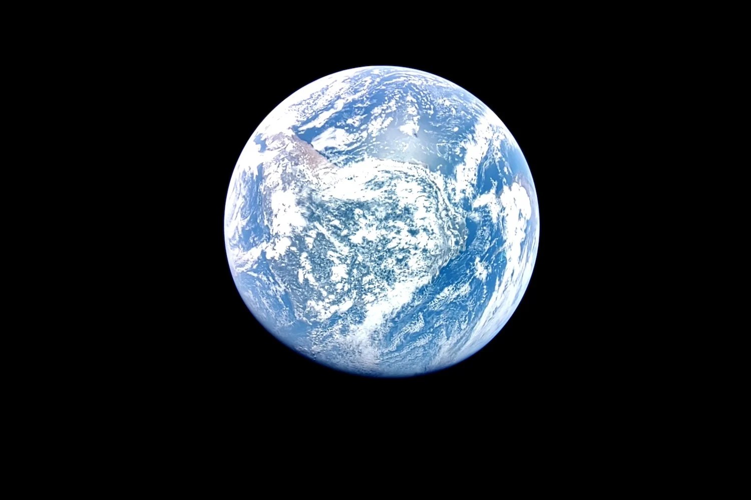 Blue Ghost captured the blue marble while in Earth orbit.