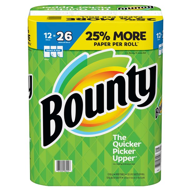 Bounty Paper Towel Select A Size 12 Rolls GJ Curbside