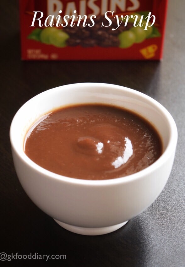 Homemade Raisin Syrup Recipe for Baby Sweetener for Baby Food