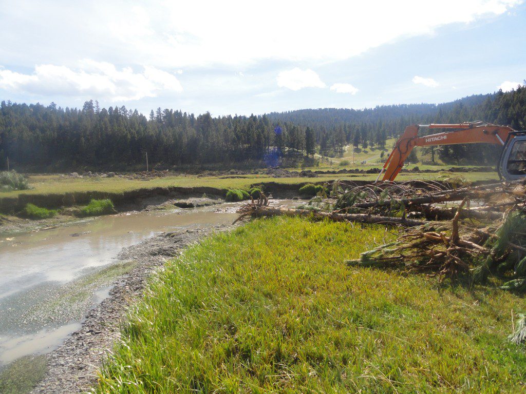 Stream Restoration Glacier Excavating