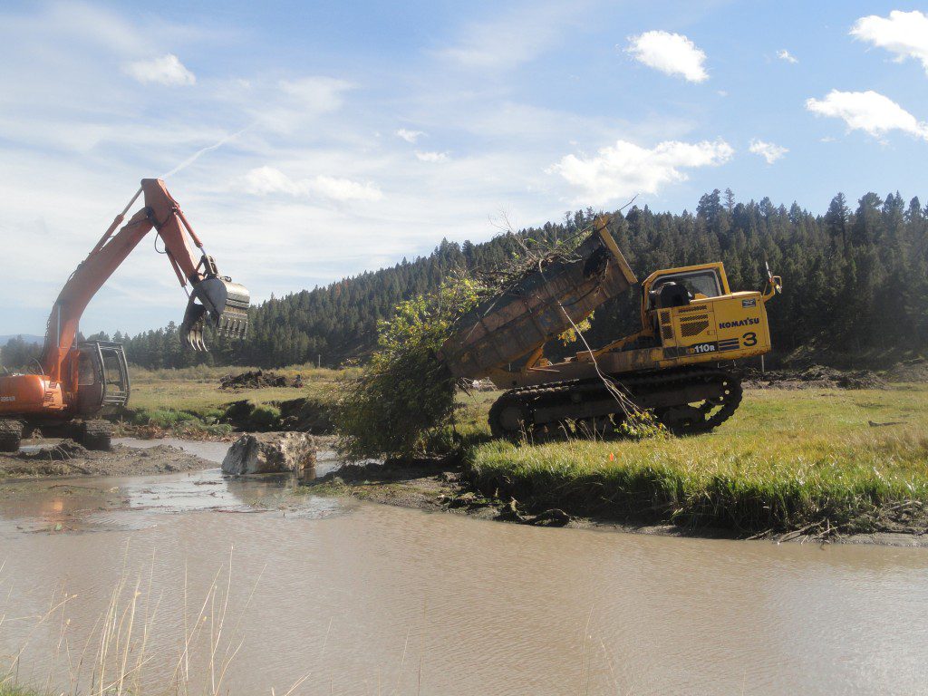 Stream Restoration Glacier Excavating