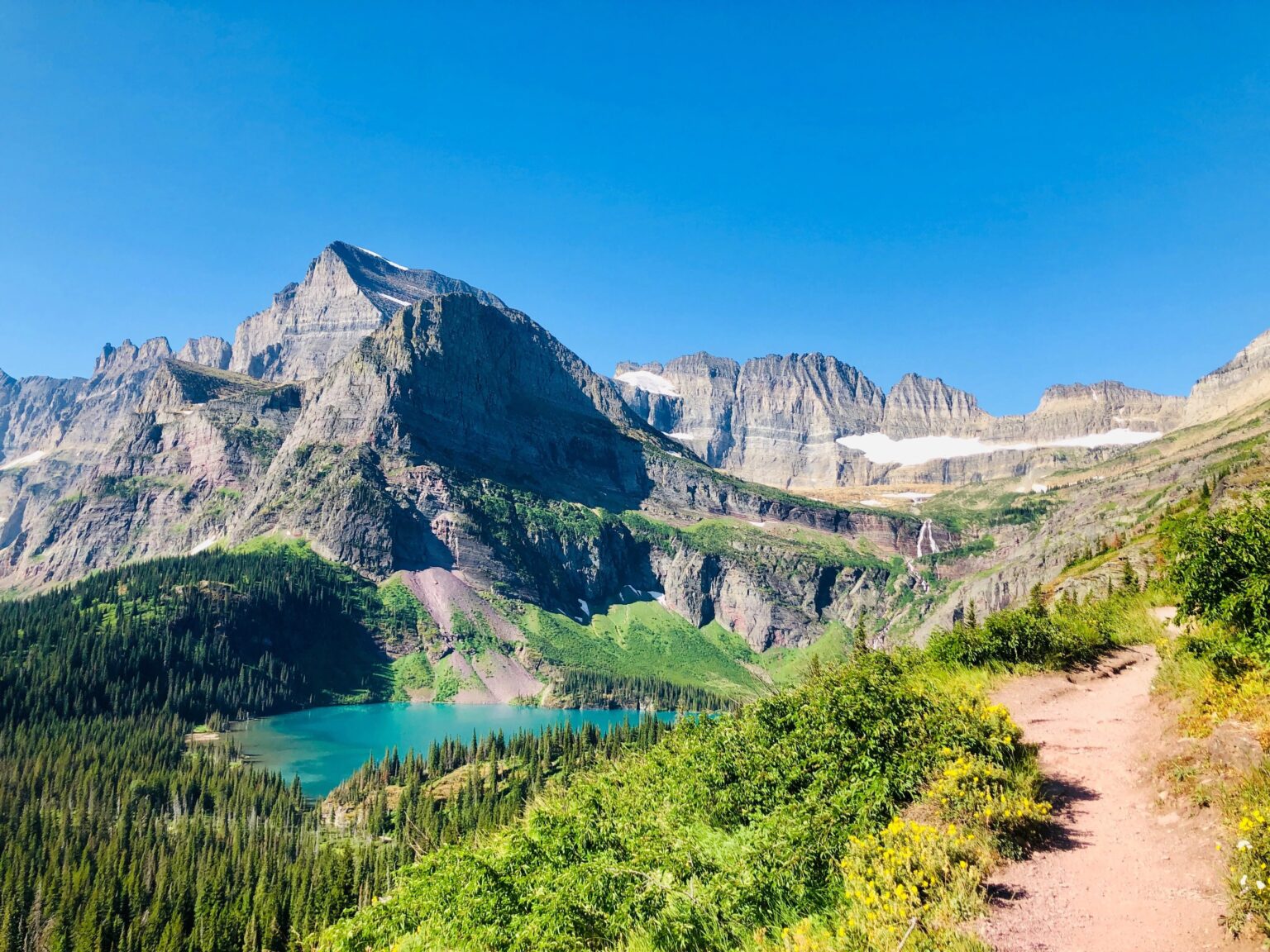Hiking to Grinnell Glacier Glacier National Park
