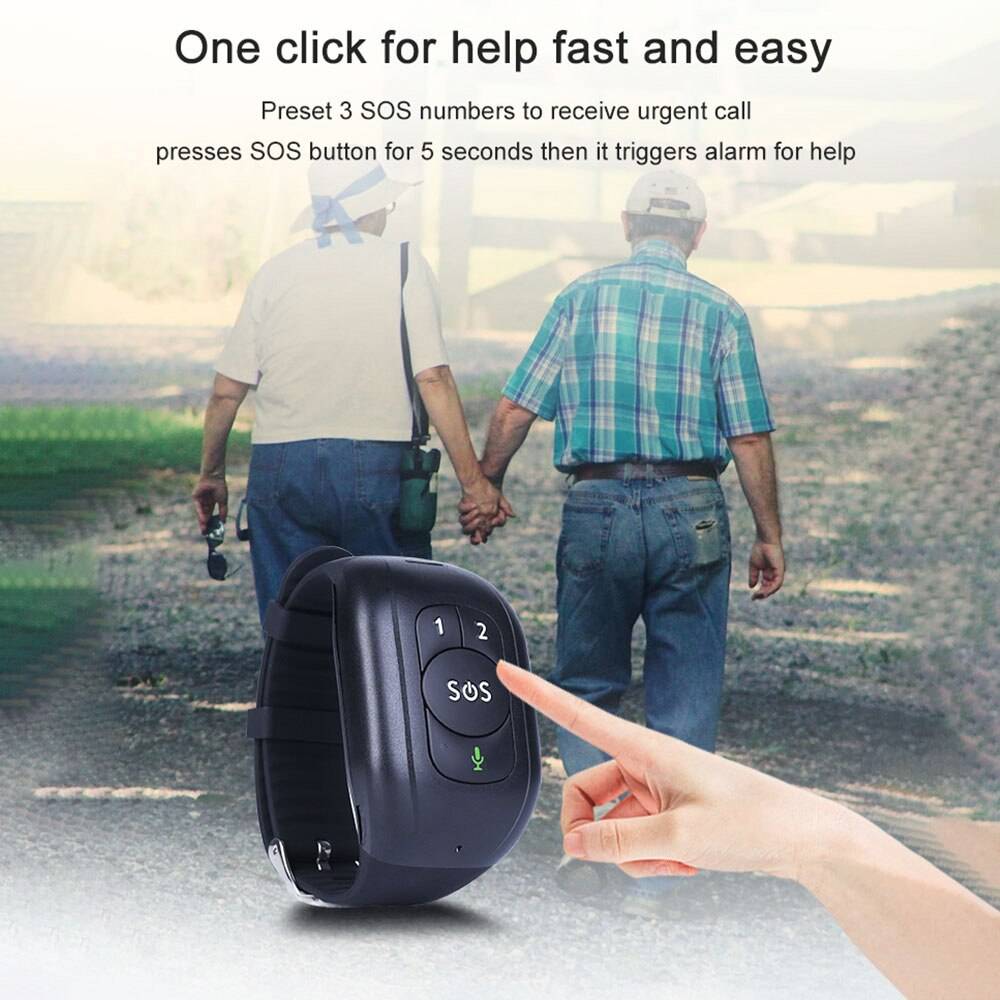 4G Smart GPS Bracelet for Elderly with Health Monitoring and SOS V48