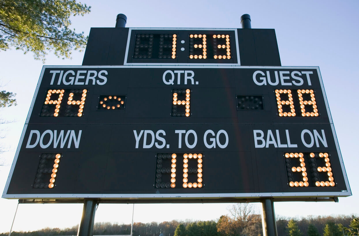 Football Scoreboard Image by © RoyaltyFree/Corbis Gladiator Custom