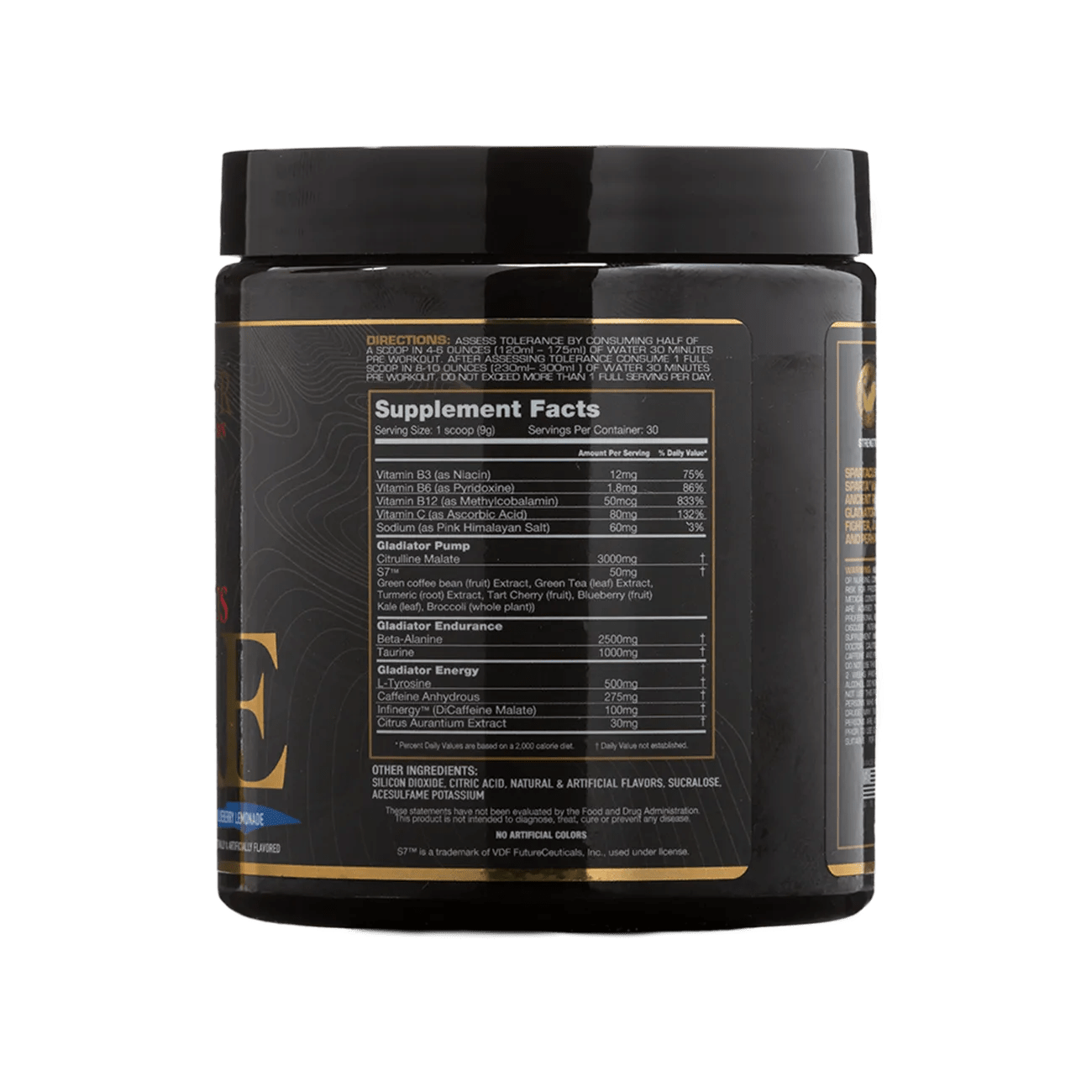 Spartacus PreWorkout Gladiator Sports Nutrition