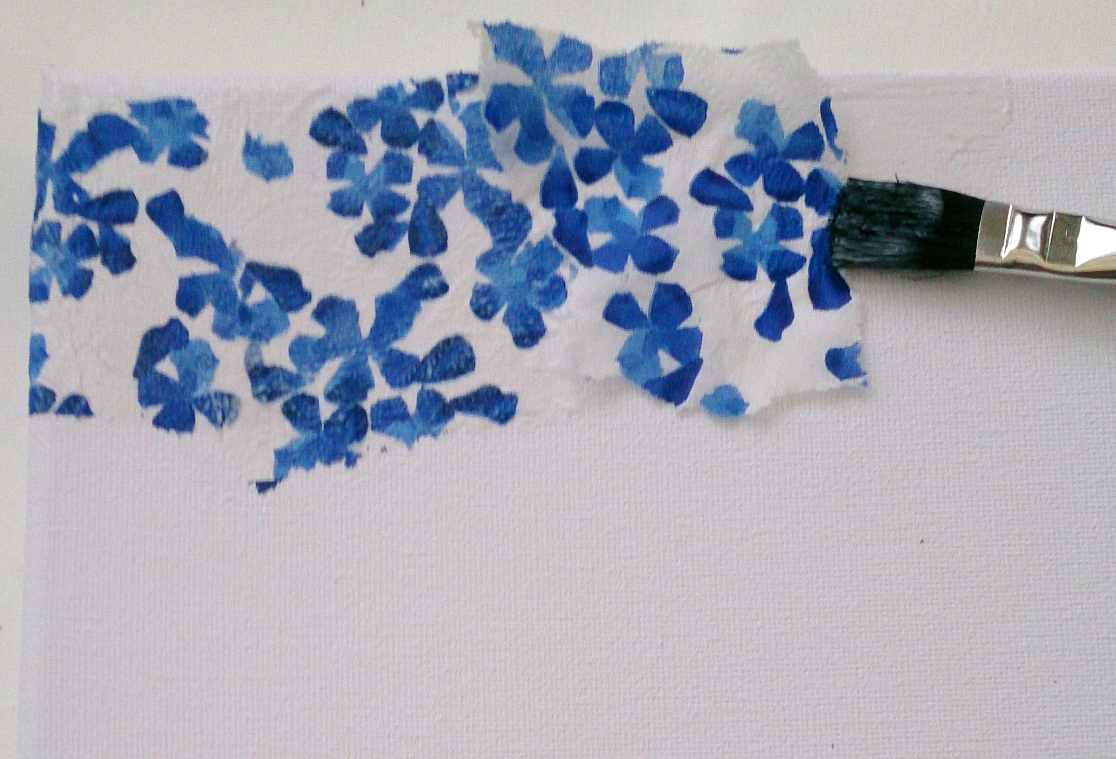 How to decoupage your canvas.