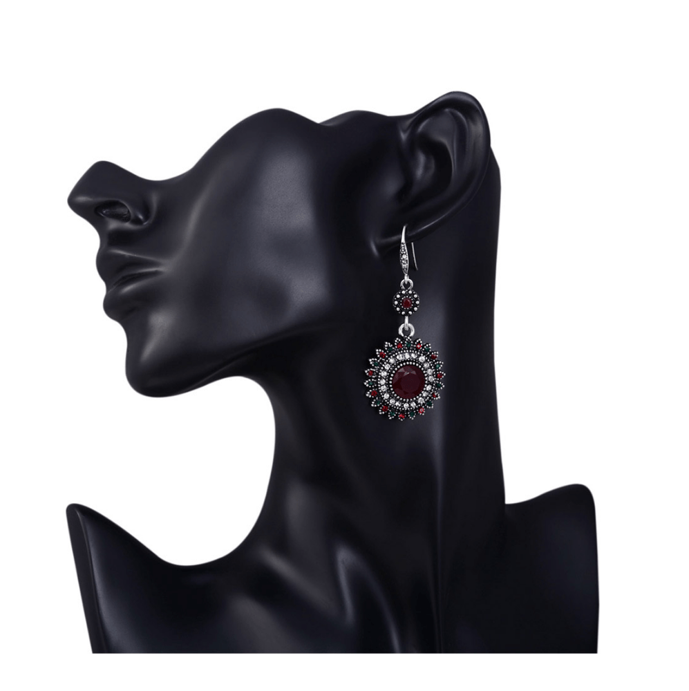High End alloybased partywear Elegant Vintage Drop Earrings For Women