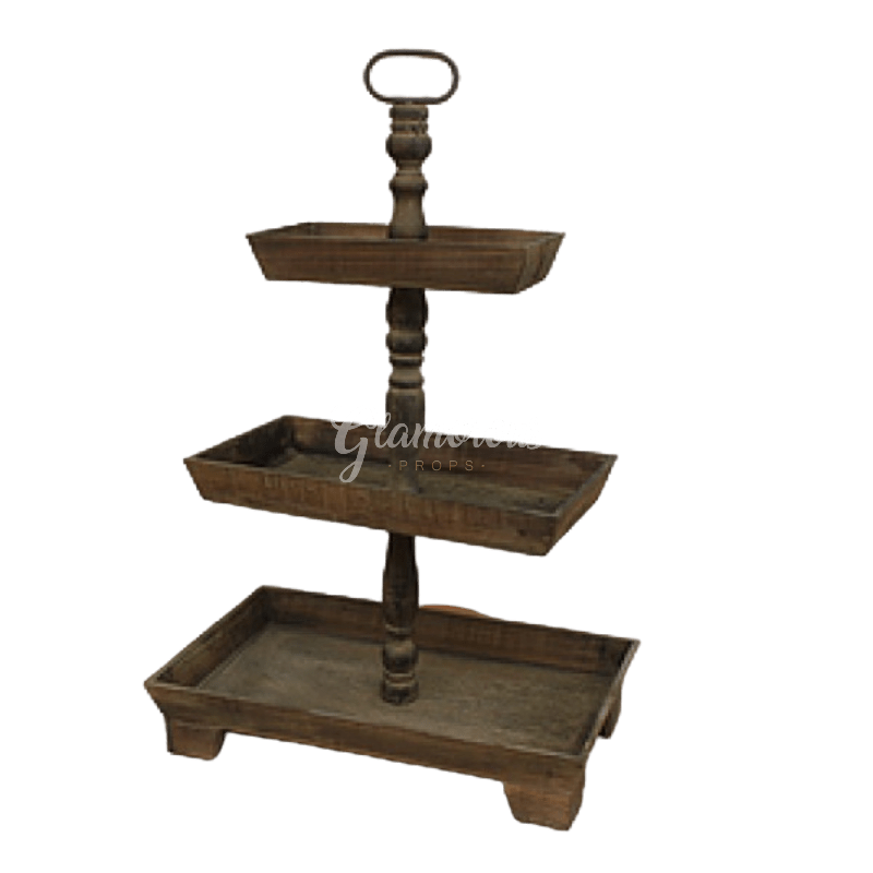 Rustic Three Tier Stands Glamorous Props