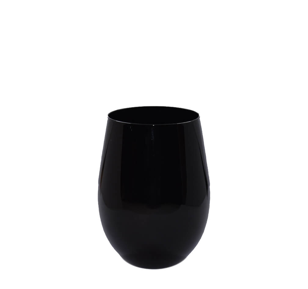 Orlov Black Glassware Collection Glam Party Rentals