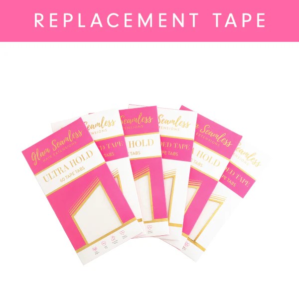Hair Extensions Replacement Tape for Tape In Extensions Glam Seamless
