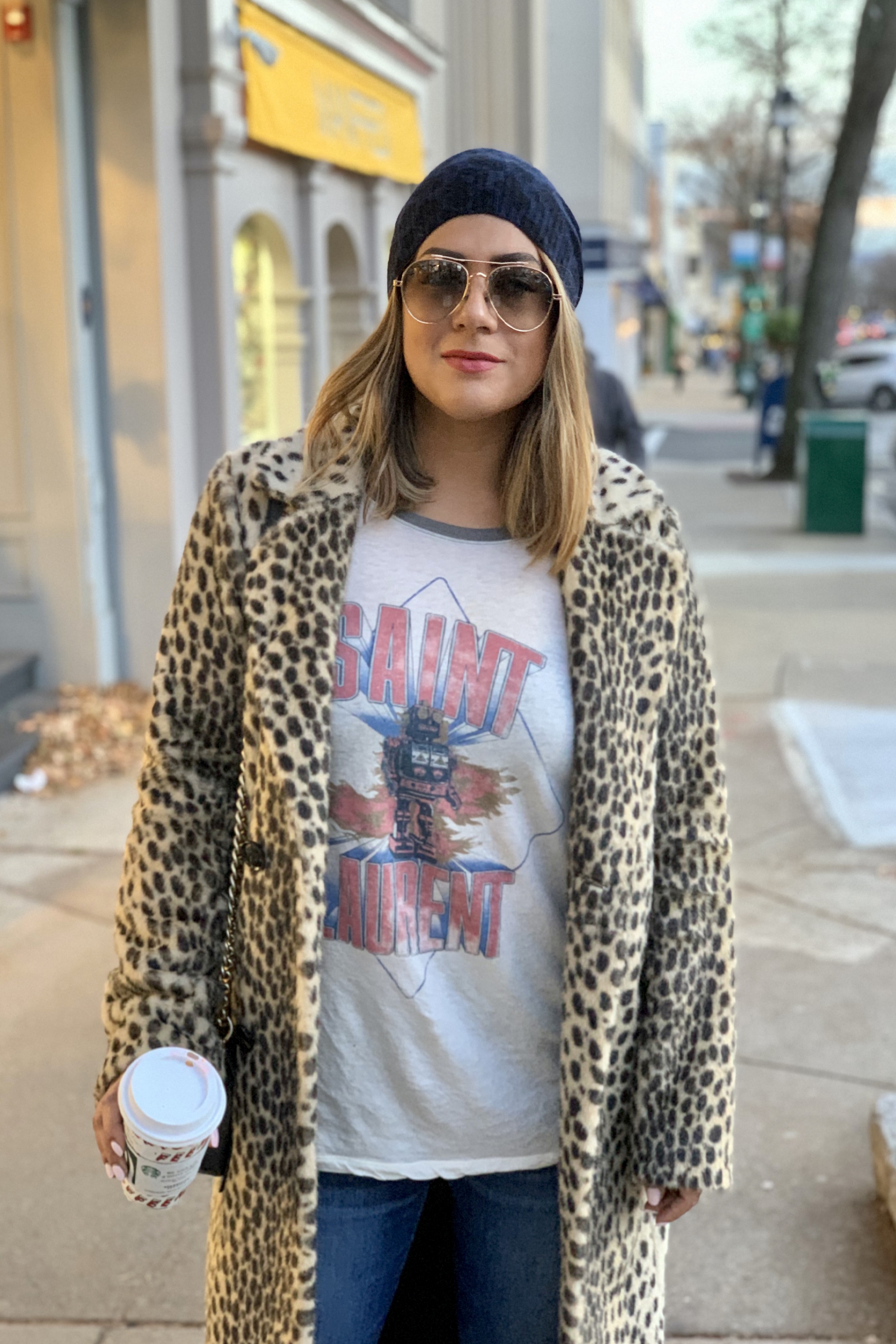 saint laurent baseball tee