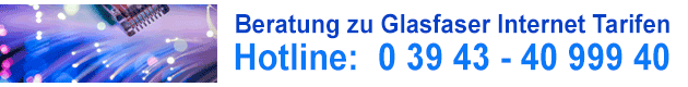 Speedtest für Glasfaser Anschluss Bandbreite hier messen