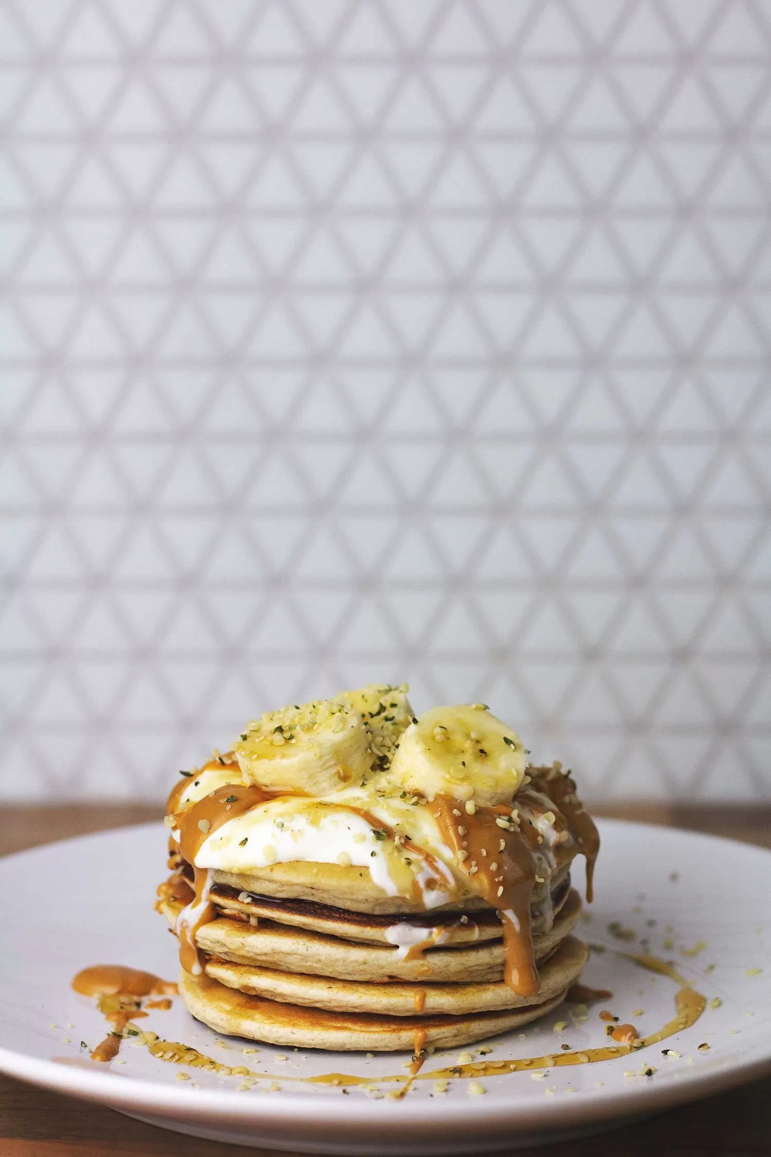 Banana Oat Protein Pancakes (easy blender recipe) Glasgow Sprout