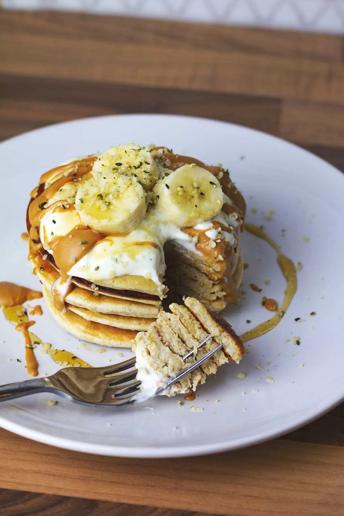 Banana Oat Protein Pancakes (easy blender recipe) Glasgow Sprout