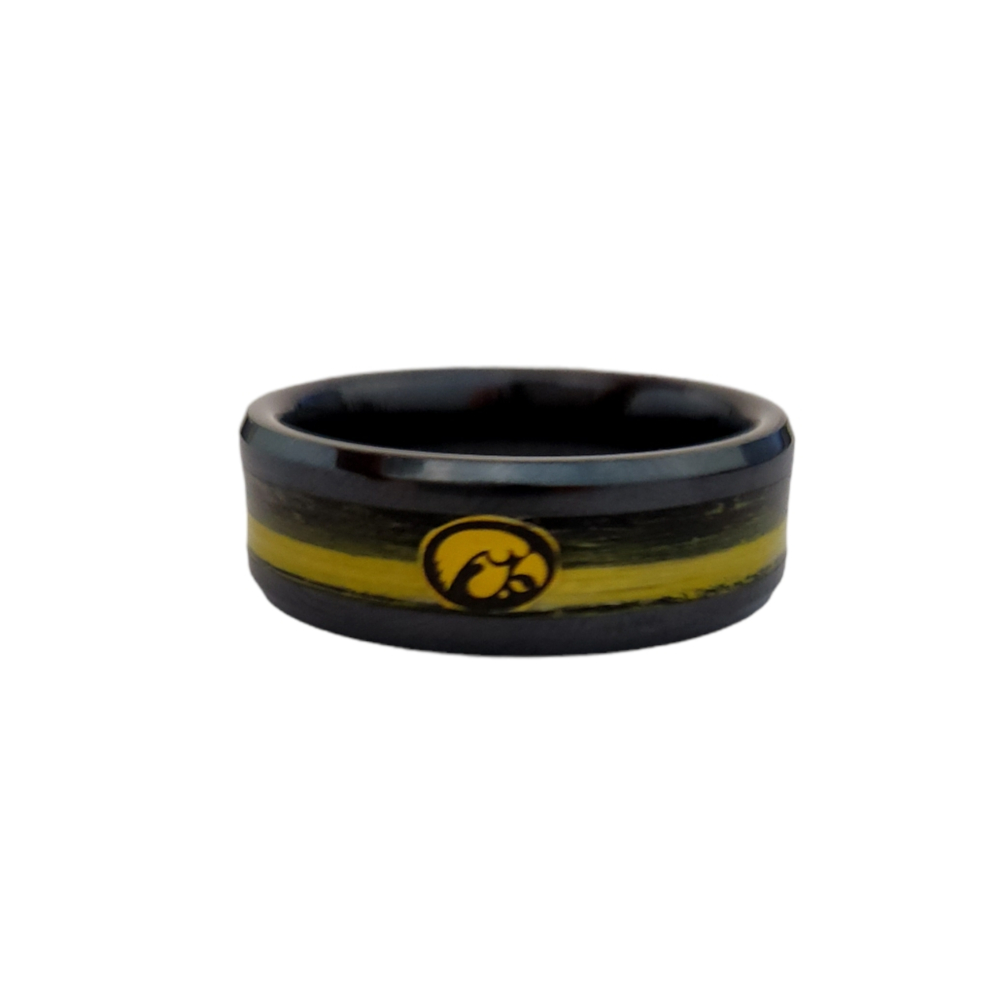 University of Iowa Hawkeye ring officially licensed, size 11 Jewelry