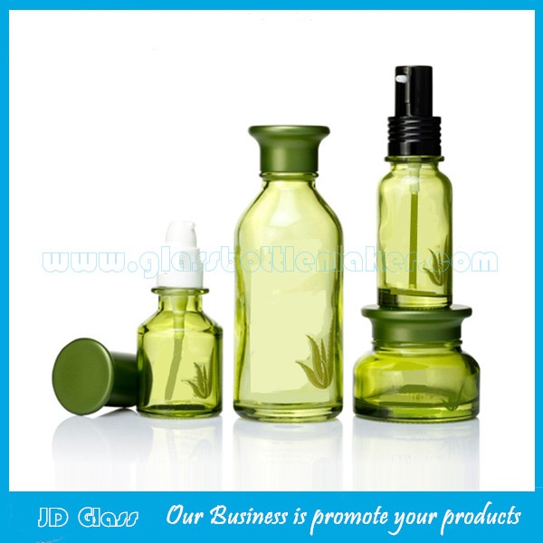 Glass Lotion Bottles and Glass Cosmetic Jars