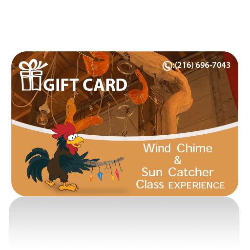 Gift Card Wind Chime/Sun Catcher Experience Glass Bubble Project