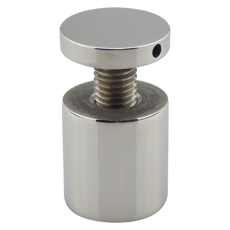 Glass Display Standoff 1" Length Chrome Finish IGT Glass Hardware