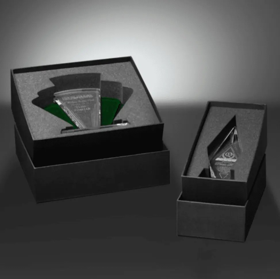Emerald Trophies Emerald Circle Colorful Crystal Glassical Designs