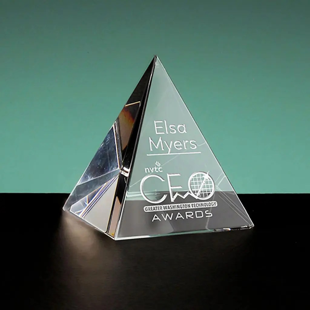 Crystal Pyramid Optic Crystal & Glass Awards Glassical Designs