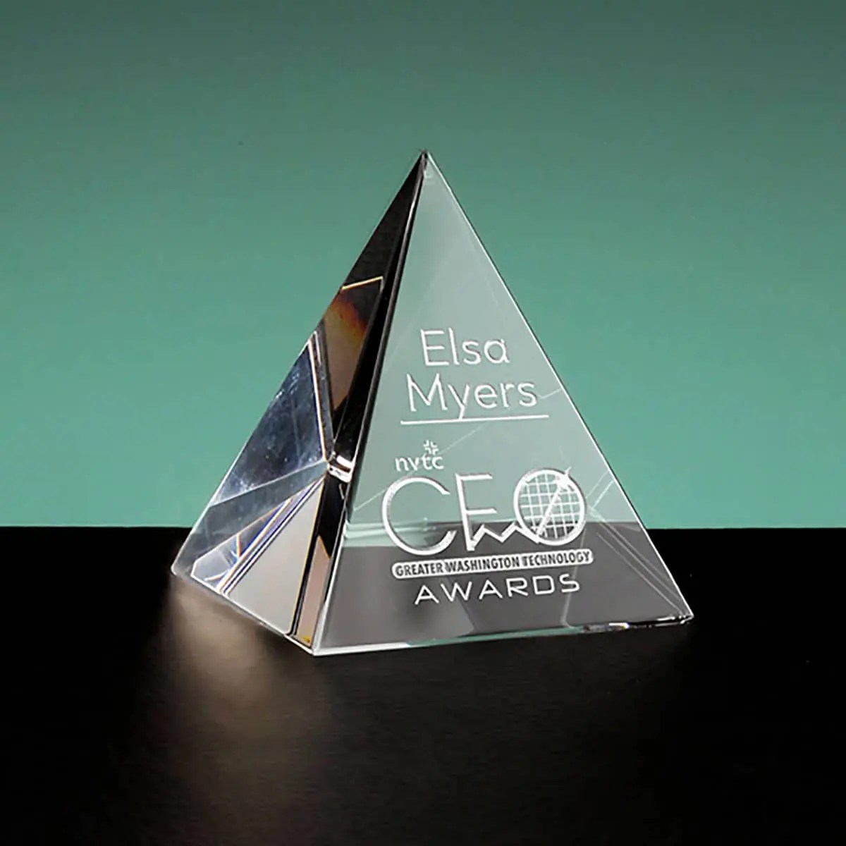 Crystal Pyramid Optic Crystal & Glass Awards Glassical Designs