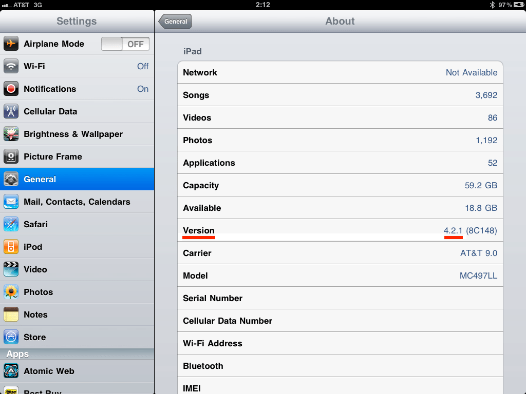Two ways to find iOS version on the iPad & iPhone
