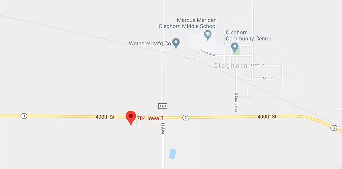 105 E Pine Cleghorn Iowa Map Map
