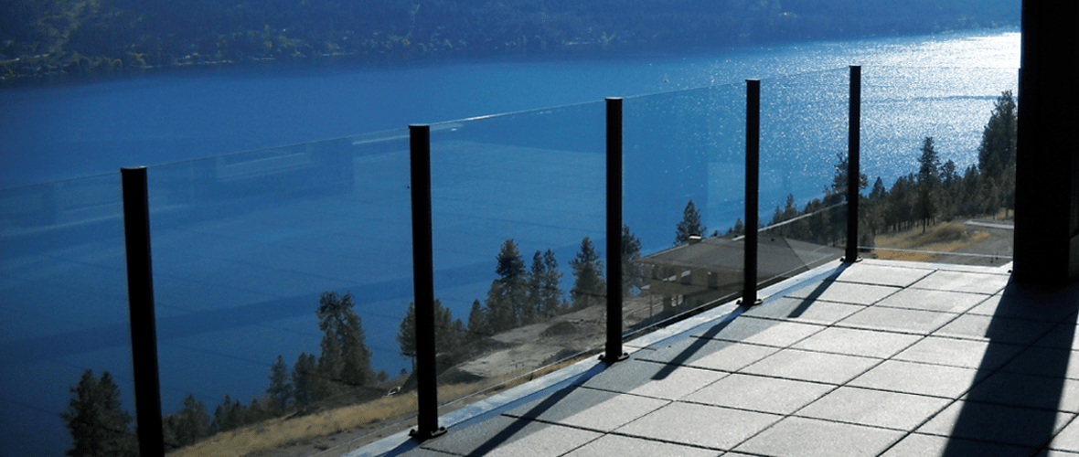 Glass Railing, Glass Railing Attractive And Maintenance Free, Dry