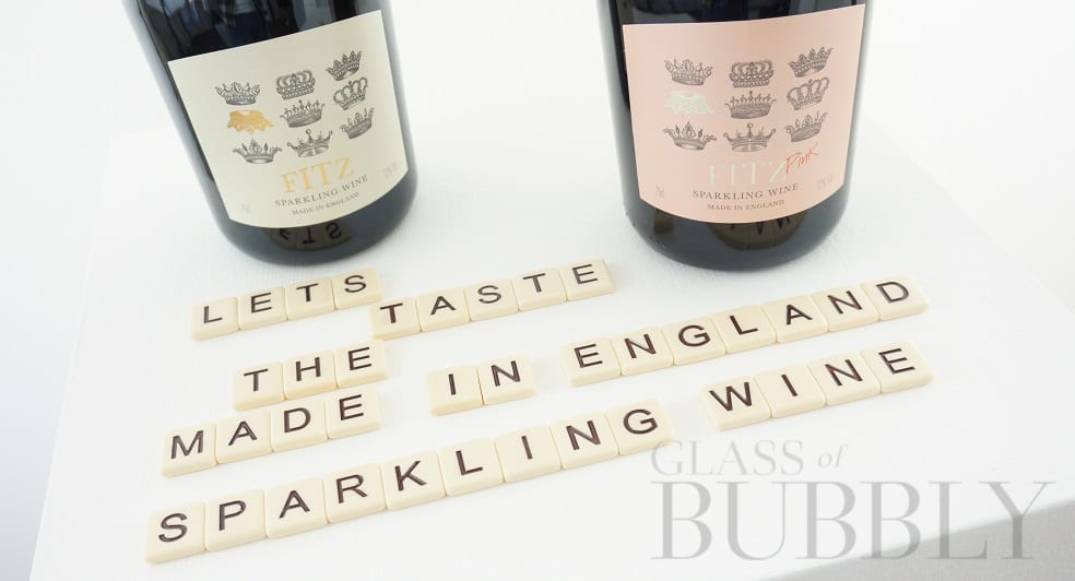 Fitz Sparkling Wine Made In England Glass Of Bubbly