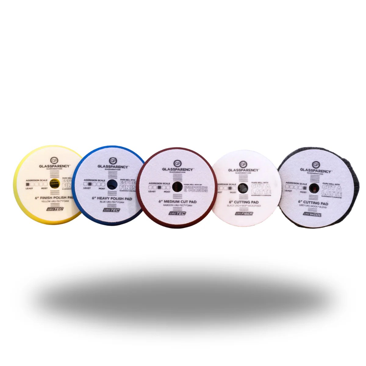 Cut, Polish, Finish AllinOne Pads Kit GlassParency