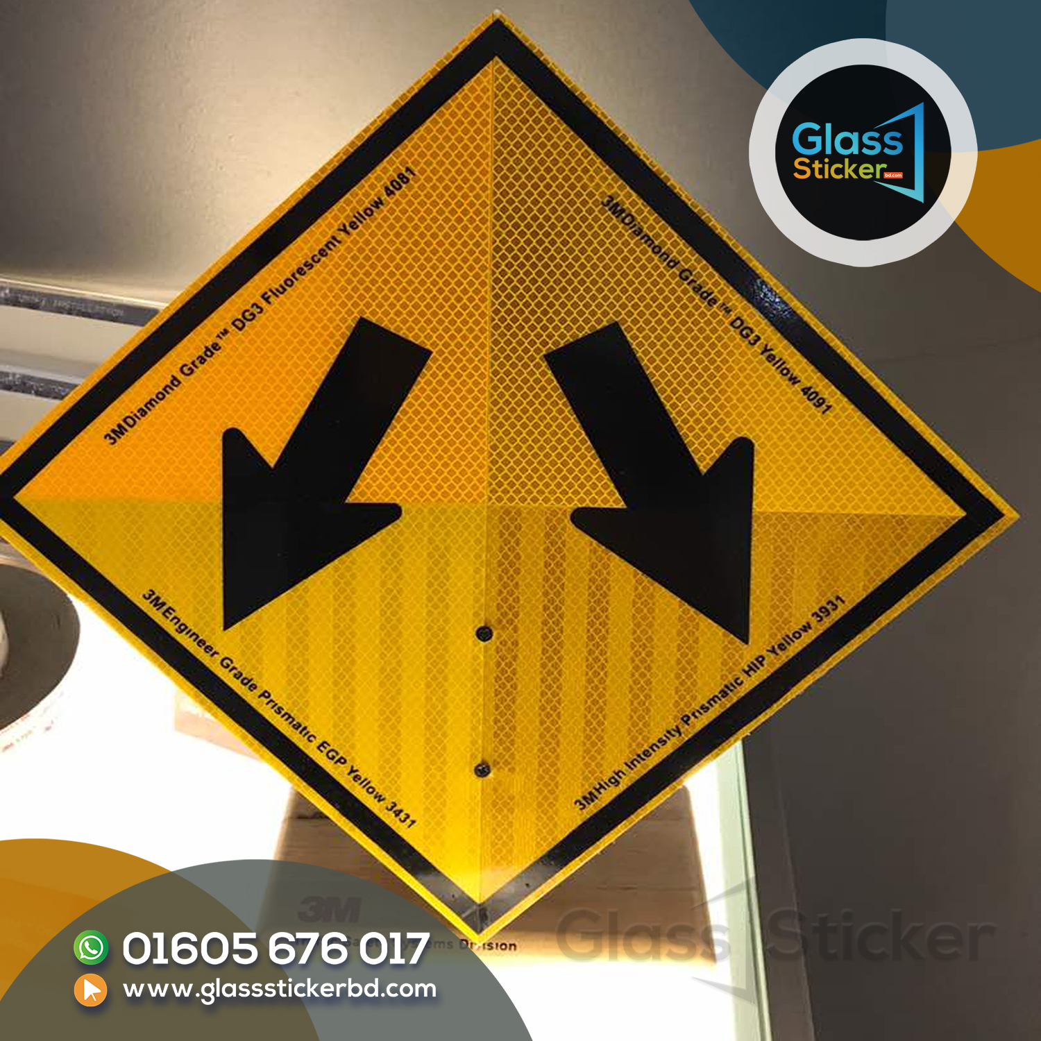 Reflective Glass Sticker