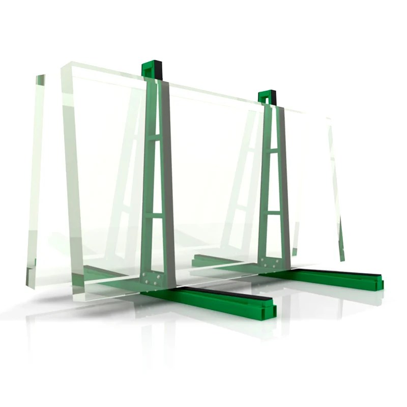 The flexible a frame slab rack optimizes glass panel storage solutions