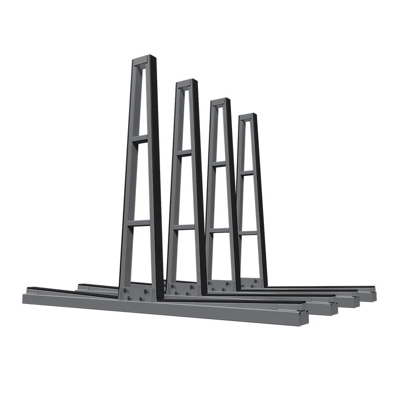 The flexible a frame slab rack optimizes glass panel storage solutions