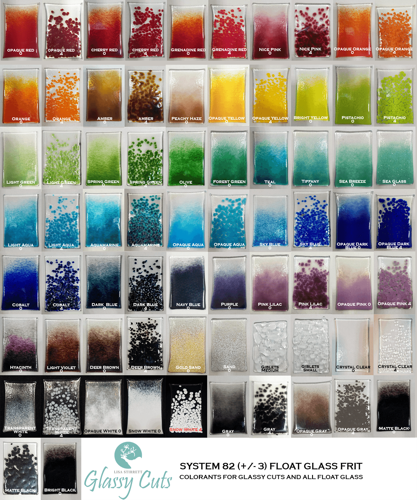 System 82 Float Glass Frit Glassy Cuts