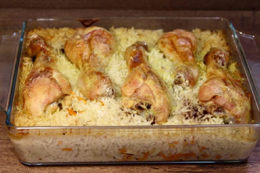 Pilaf gustos, cu pulpe de pui Glasul Hunedoarei