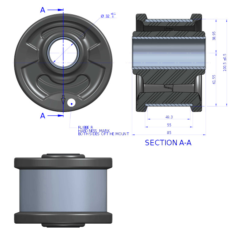 100 HD ECCENTRIC BUSHINGS купить в СанктПетербурге ГлавМех