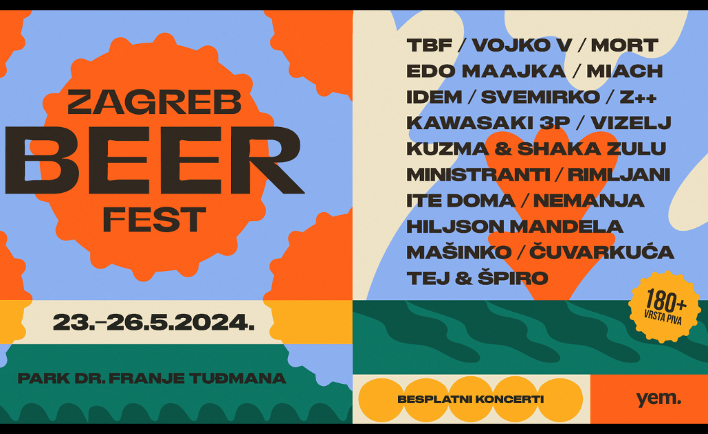 Zagreb Beer Fest 2024. 23.26.5.2024. Glazba.hr