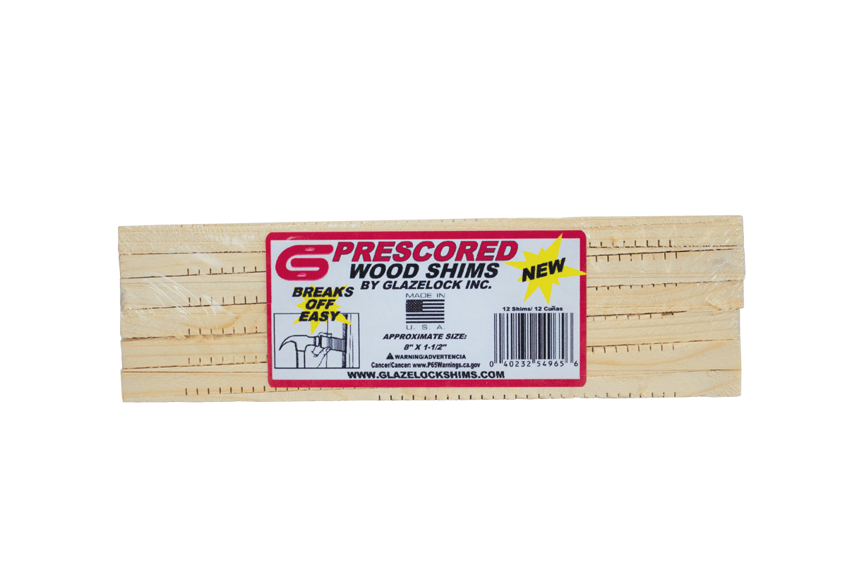 Prescored Wood Shim Glazelock Shims