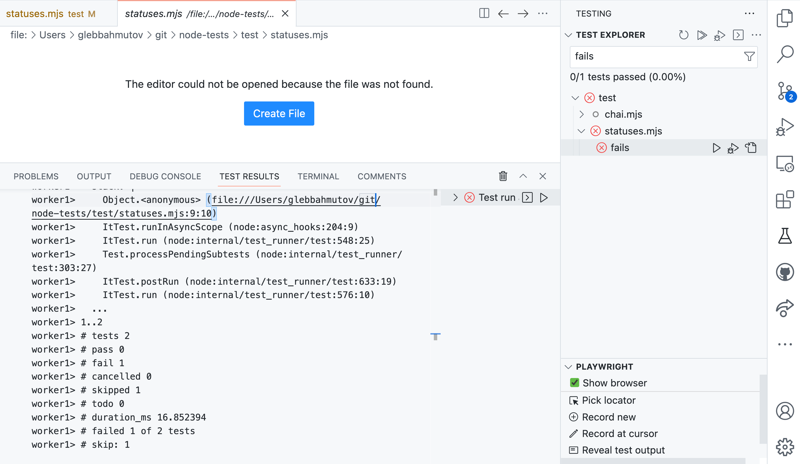 Trying Node.js Test Runner Better world by better software