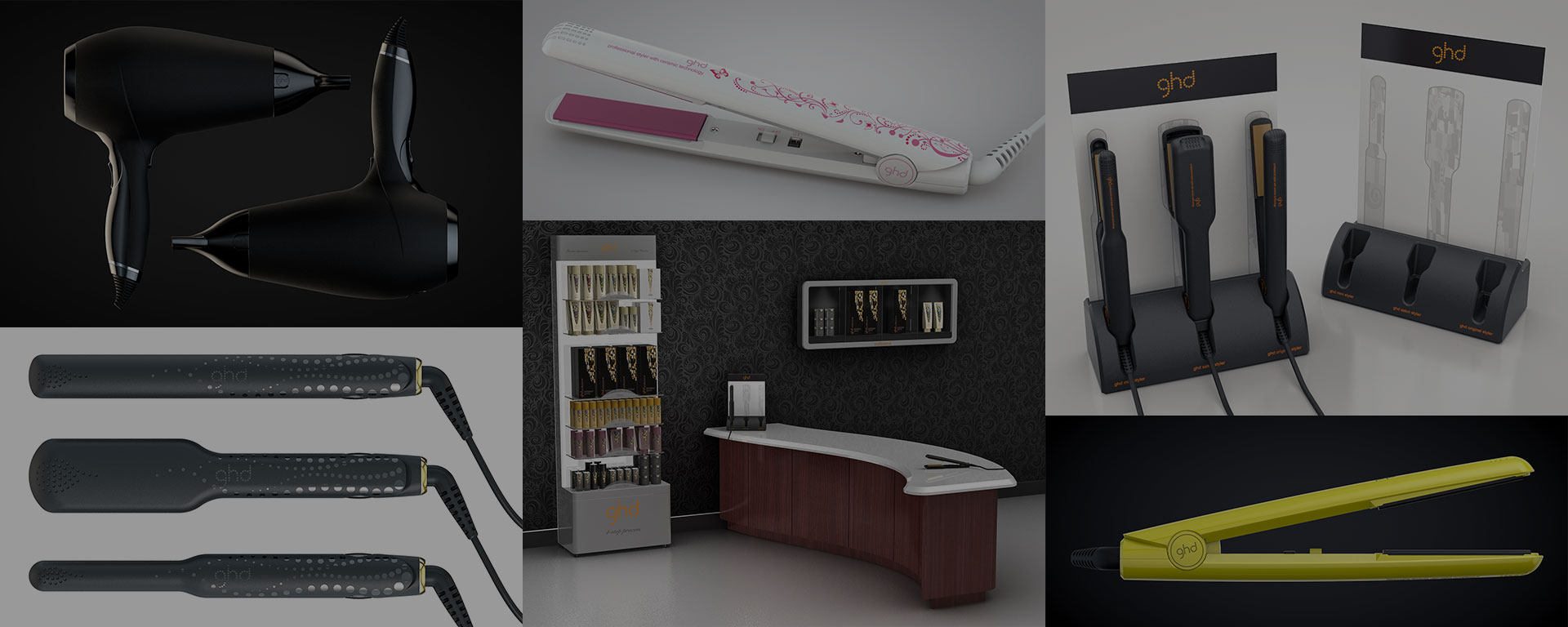 GHD • MK IV & MK V Gold Styling Irons • Glenelg Product Design Ltd