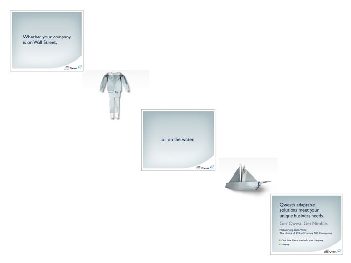 Qwest Business Banners glen fellman creative director/writer/digital