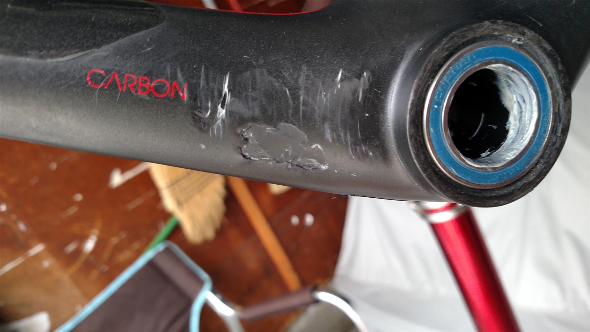 Bike Forums Carbon fiber damage on frame