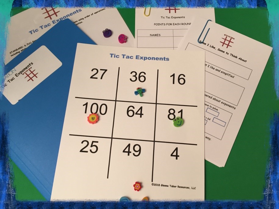 3 FREE Math Games Multiplication, Exponents, High School Geometry