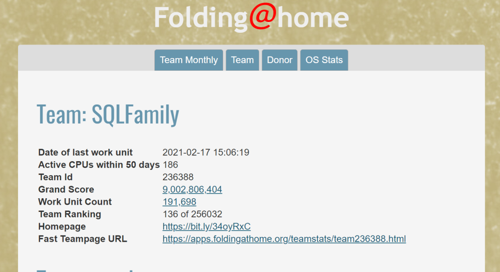 Nine Billion Credits for FoldingHome