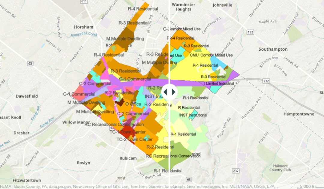 Upper Moreland's interactive Draft Zoning StoryMap now complete